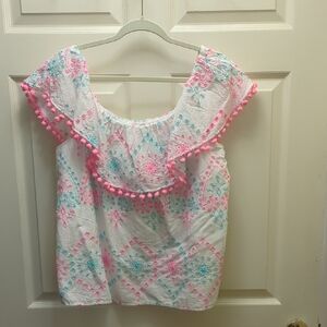 Crown & Ivy Pastel Embroidered Top